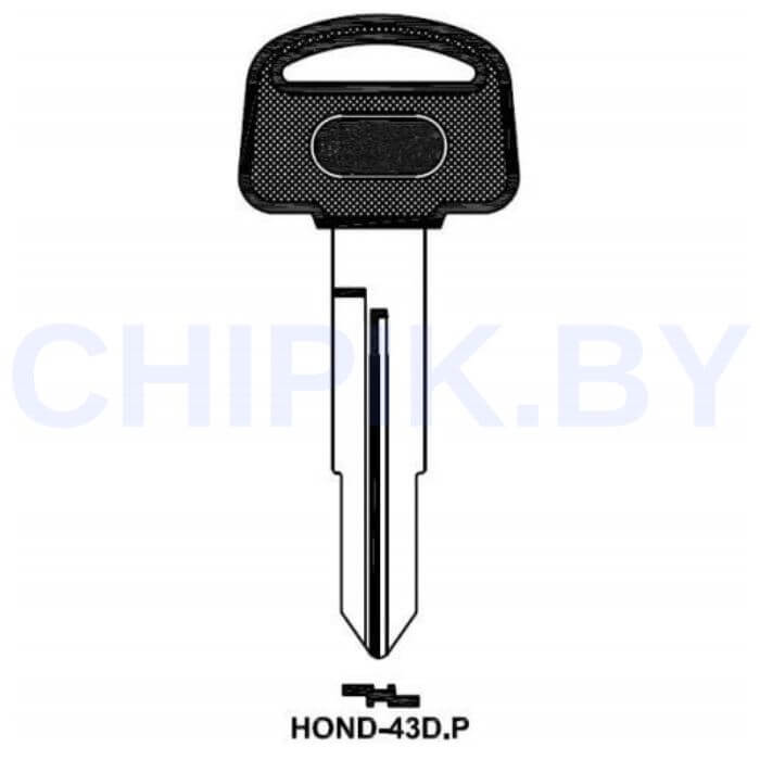 Ключ мотоцикла Хонда HOND-43D.P HON64RBP HON64RBP HD52RP31 HD64SBP КНР пластик