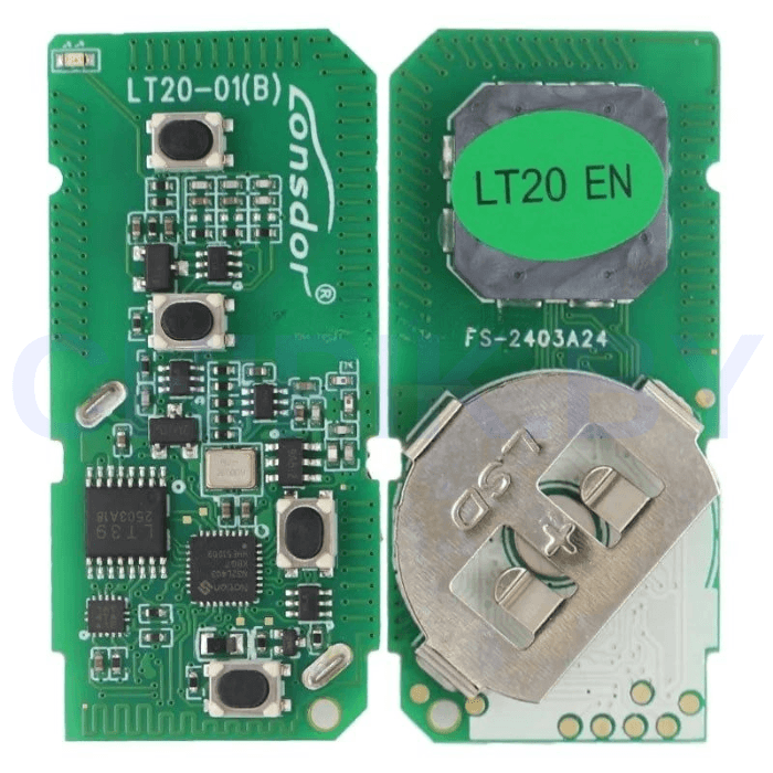 Пульт Lonsdor LT20-01 Toyota, чип 8A+4D, частота 312 МГц,314,35 МГц,315,12 МГц,433,92 МГц, 4 кнопки, паника, универсал, чёрный