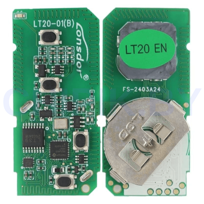 Пульт Lonsdor LT20-01 Toyota, Lexus, 8A+4D, частота 312 МГц,314,35 МГц,315,12 МГц,433,92 МГц, 4 кнопки, паника