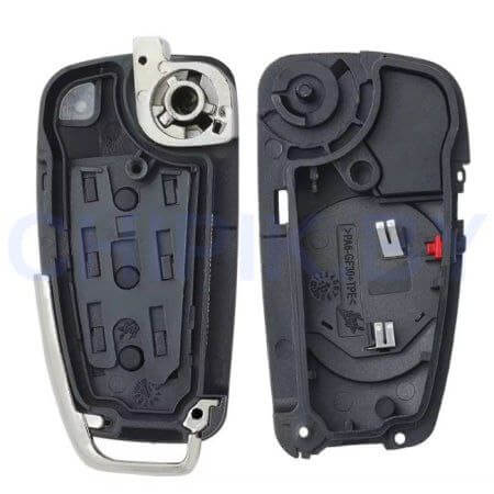 Ключ Ауди A6, Q7 выкидной корпус с платой, паника, Оригинал