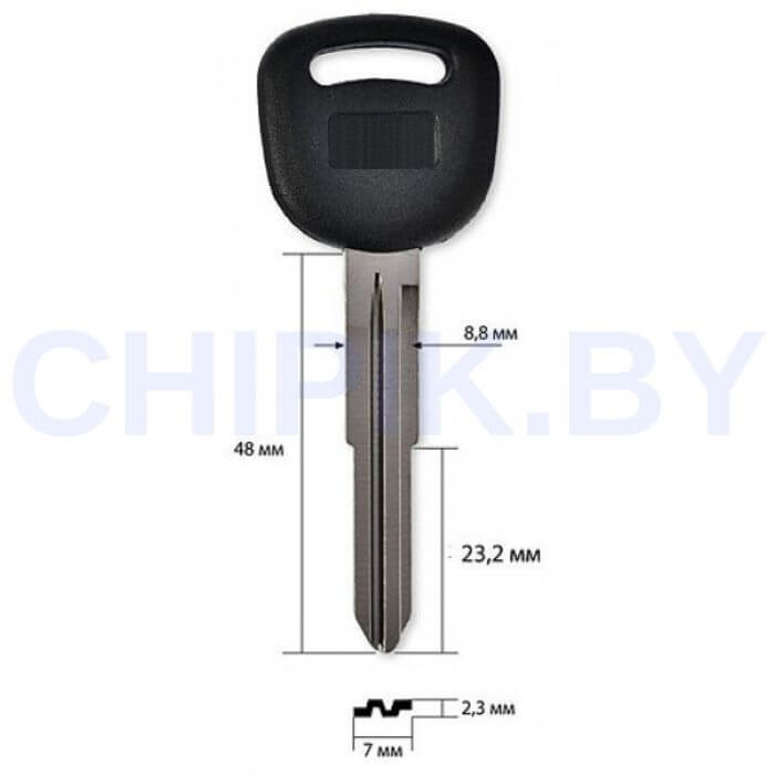 Заготовка авто ключа Киа KI-3.P KIA3AP KI5AP KIA3P142 КНР пластик