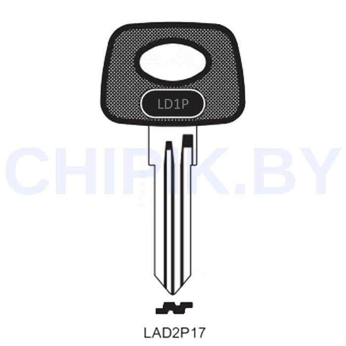 Заготовка авто ключа Лада LA-2.P LD1P LAD3LP LAD2P17  КНР пластик
