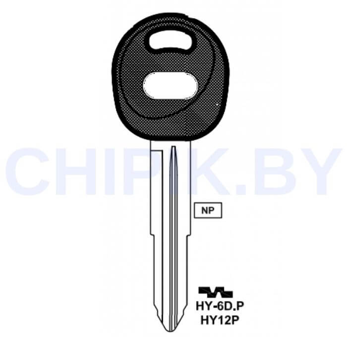 Заготовка авто ключа Киа, Хендай HY-6D.P HYN7RAP HUN8LP HYN4RP114 HY7SCP КНР пластик