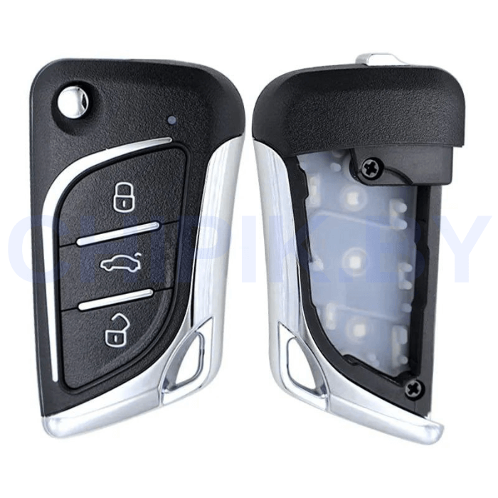 Корпус KEYDIY B30, NB30, без лезвия, 3 кнопки