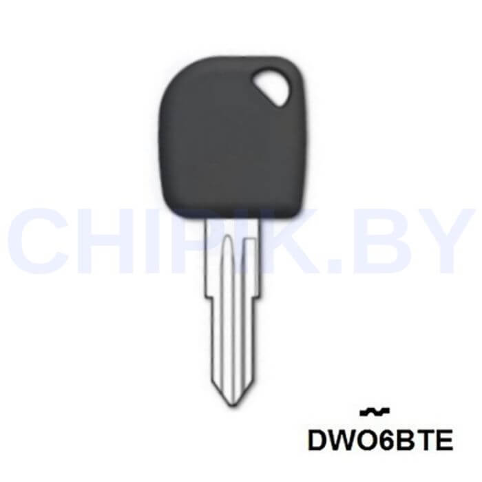 Заготовка авто ключа Дэу DAE-6.P DW3P DWO6BTE КНР под чип