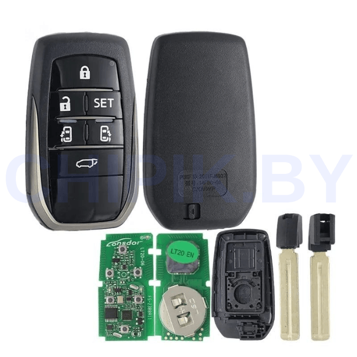 Пульт Lonsdor LT20-06 8A+4D Toyota, 6 кнопок, тип2
