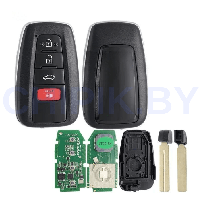 Пульт Lonsdor LT20-08 8A+4D Toyota, 4 кнопки, лифтбэк, паника