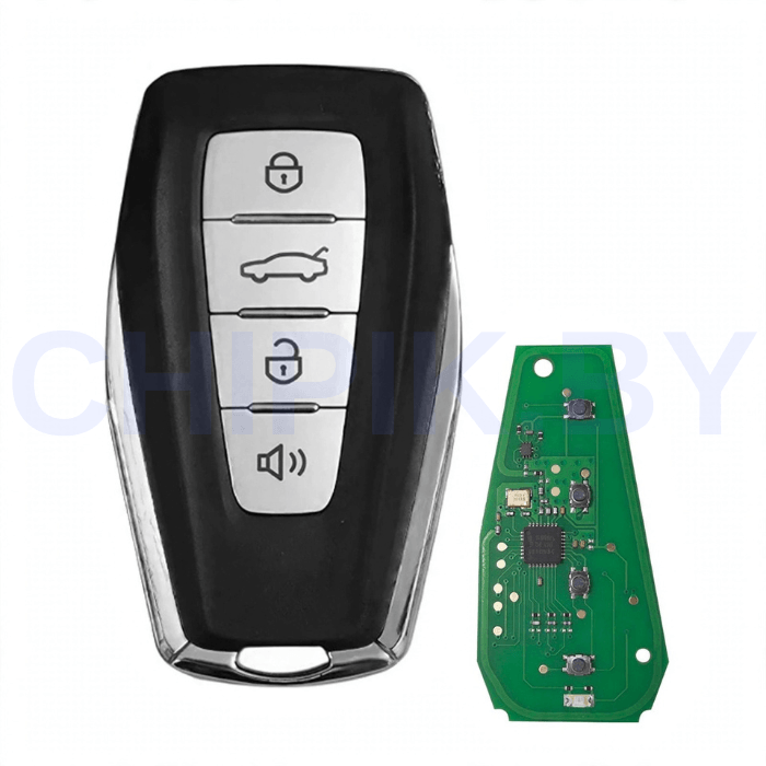 Пульт KEYDIY ZB69-4 Chery, Jetour стиль, 4 кнопки, паника