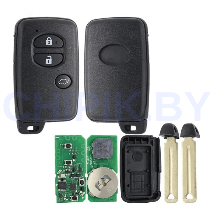 Пульт KEYDIY TIB03-4, 3 кнопки кроссовер, с чипом 8A 4D, для KD-X2, KD MAX, KDX4