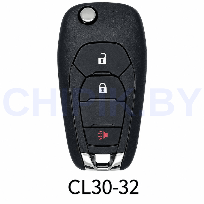 Пульт Lonsdor Chevrolet CL30-32, 3 кнопки, паника