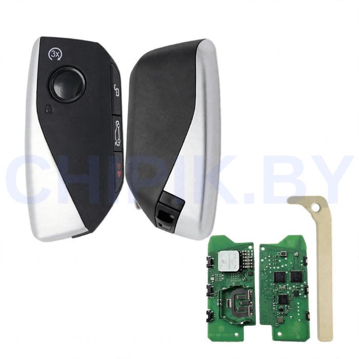 Ключ БМВ X1 iX1 U11, 5 серия, i5 G60, G61, 7 серия, i7 G70, X2, iX2 U10, X3 G45, смарт корпус с платой, UWB Original