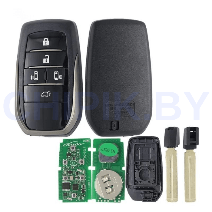 Пульт Lonsdor LT20-06 8A+4D Toyota, 5 кнопок