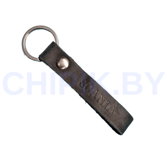 Брелок Скания кожа Черный