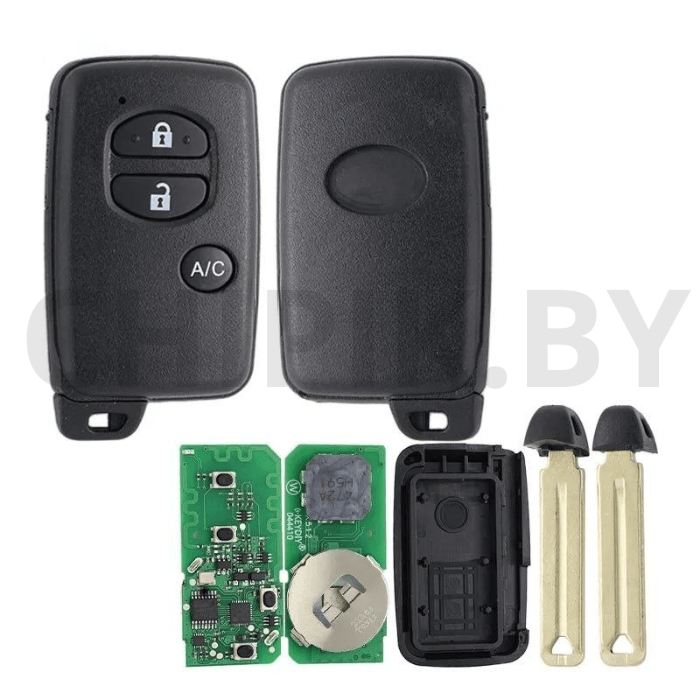 Пульт KEYDIY TIB03-4, 3 кнопки А/С, с чипом 8A 4D, для KD-X2, KD MAX, KDX4