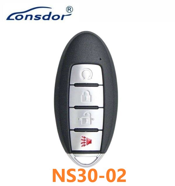 Пульт Lonsdor NS30-02 Nissan, ID46 ID47 ID4A, 4 кнопки