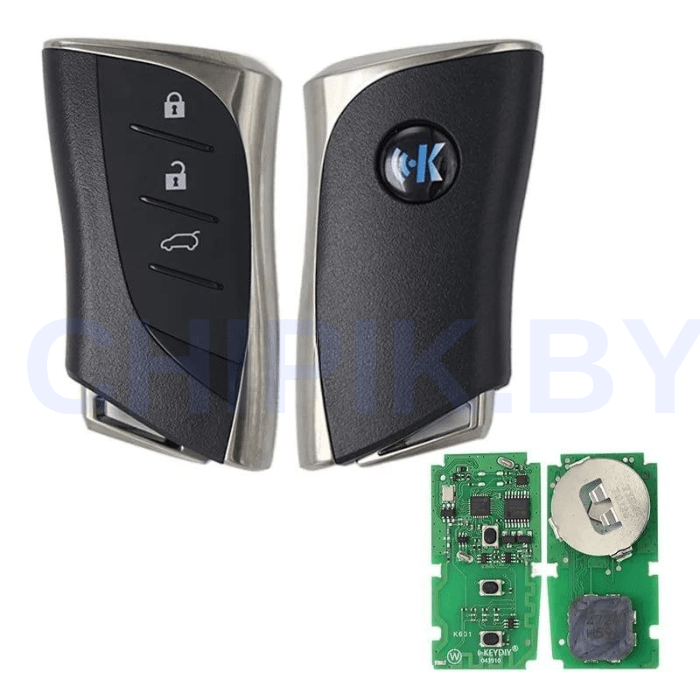 Пульт KEYDIY KD-TIB42-3 8A 4D chip для KD-X2 KD MAX KDX4