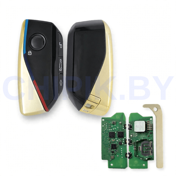 Ключ БМВ i4, iX i20, i7, смарт корпус с платой, UWB Original