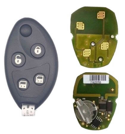 Ключ Пежо 807 выкидной корпус с платой Б/У