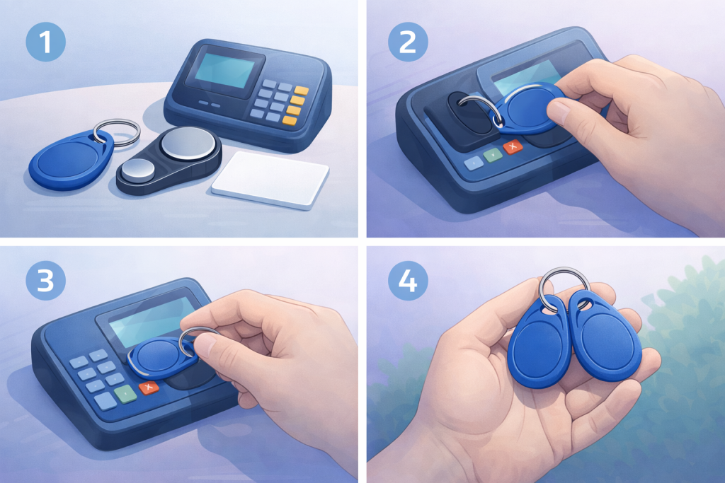 Инфографика: изготовление дубликата домофонного ключа за 4 шага