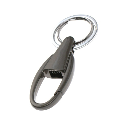 Карабин овальный с двумя кольцами для ключей