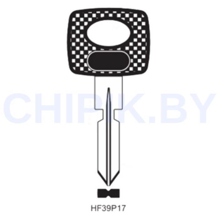 Заготовка авто ключа Мерседес ME-2.P HU39P S48HFP HF39P17 MB52P КНР пластик