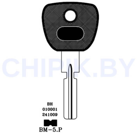 Заготовка авто ключа БМВ BM-5.P HU58AP S7BWP HF48P8 HU58P КНР пластик