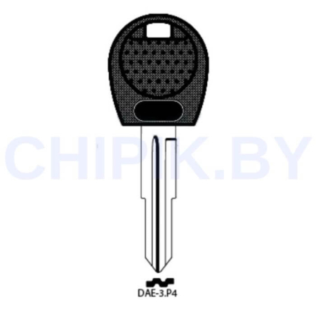 Заготовка авто ключа Дэу DAE-3.P DW2PA КНР под чип