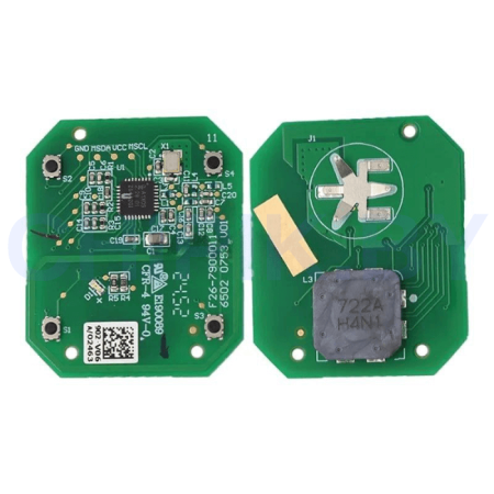 Ключ Джетур Т2 смарт корпус с платой, серый, Оригинал