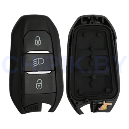 люч Ситроен/Пежо 3008, 308, 5008, C4, C4 Picasso, C4 Grand Picasso 3 кнопки VA2, батарейка на плате смарт корпус