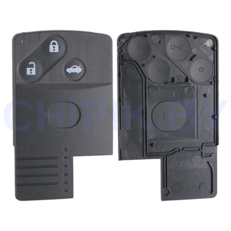 Ключ Мазда 3, RX-8, СХ-7, СХ-9 корпус чип карта