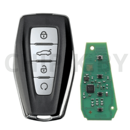 Ключ Джили  Кулрэй, Окаванго, Атлас Х7 смарт корпус с платой, чёрный