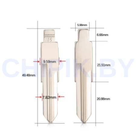Ключ Рено Дастер, Логан, Степвей выкидной корпус под переделку