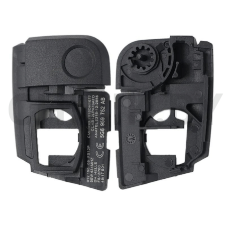 Ключ Фольксваген Поло, Тигуан, Тоуран, Крафтер, Гольф выкидной корпус, хром