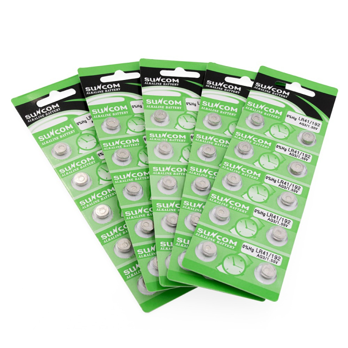 Батарейка AG3/192/392/LR41/V3GA/SR41/LR736 Suncom