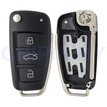 Ключ Ауди А1, А3, А4, А6, Q7 выкидной корпус Ключ Ауди А1, А3, А4, А6, Q7 выкидной корпус