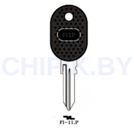 Заготовка авто ключа Фиат, Ивеко FI-11.P GT10P FT1P GB9RP6 FT50P КНР пластик
