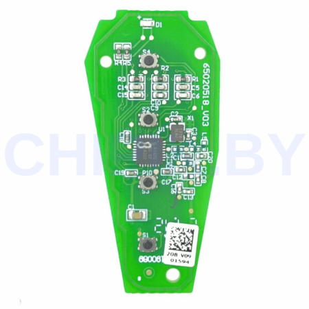 Ключ Джетур X70, X90 смарт корпус с платой, Оригинал