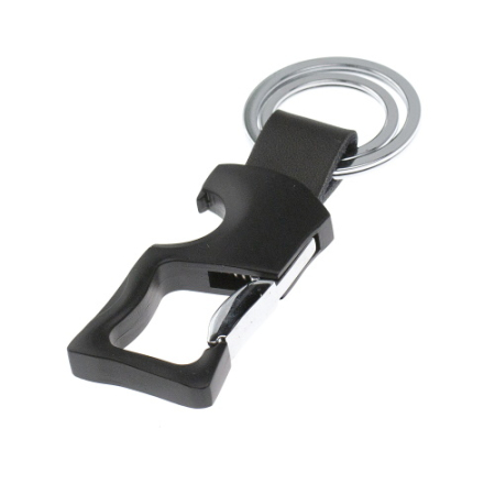 Карабин с двумя кольцами для ключей и открывашкой
