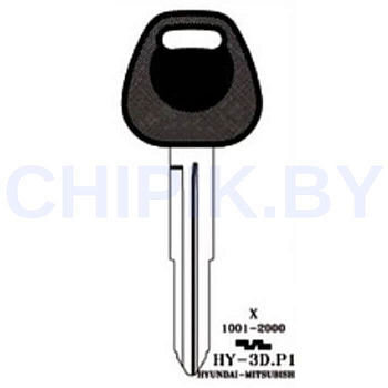 Заготовка авто ключа Киа, Хендай HY-3D.P1 HYN5RP HUN5LP HYN2RP114 КНР пластик