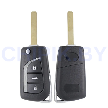 Ключ Тойота Аурис, Айго, Королла выкидной корпус с платой Ключ Тойота Аурис, Айго, Королла выкидной корпус с платой