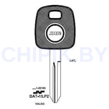 Заготовка авто ключа Ниссан DAT-15.P2 NSN14TE T00NS8P Европа под чип