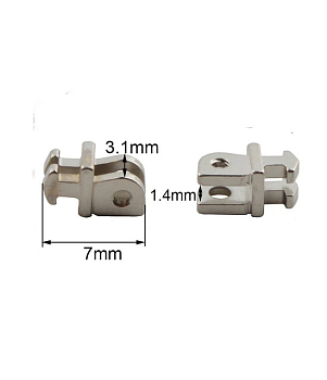 Шарнир 10 двойной 7x3,1x1,4 мм