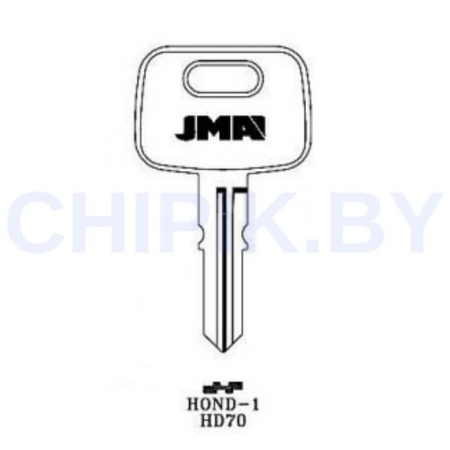 Заготовка авто ключа Хонда HOND-2 HON33 HO22 HD20 Европа металл
