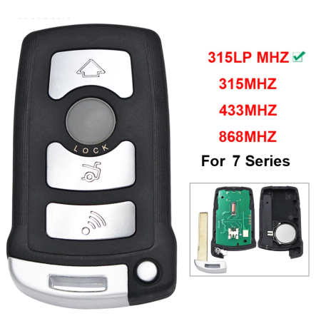 Смарт ключ БМВ Е65, Е66 корпус с платой  315-LP- MHZ