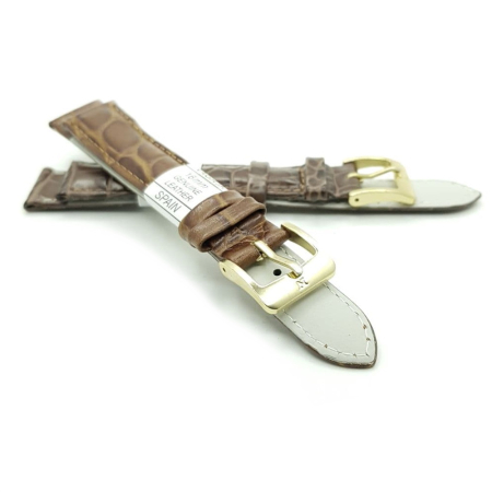 Ремешок искусственная кожа 16 мм, Коричневый