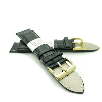 Ремешок искусственная кожа 22 мм, Черный Ремешок искусственная кожа 22 мм, Черный