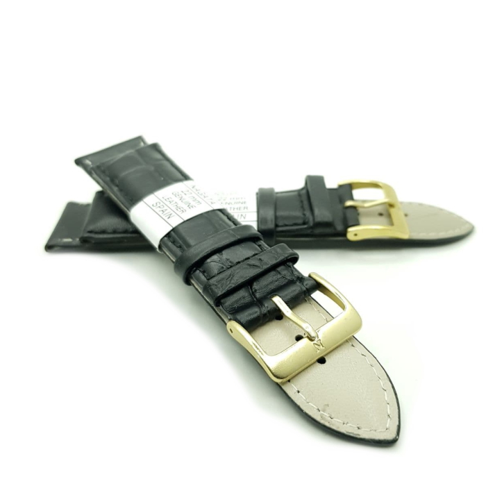 Ремешок искусственная кожа 22 мм, Черный