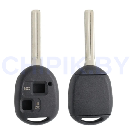 Ключ Тойота Ланд Крузер корпус 2 кнопки усиленный Ключ Тойота Ланд Крузер корпус 2 кнопки усиленный