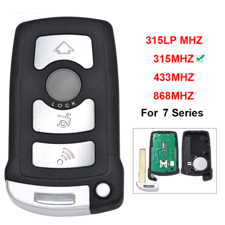 Смарт ключ БМВ Е65, Е66 корпус с платой 315 Mhz