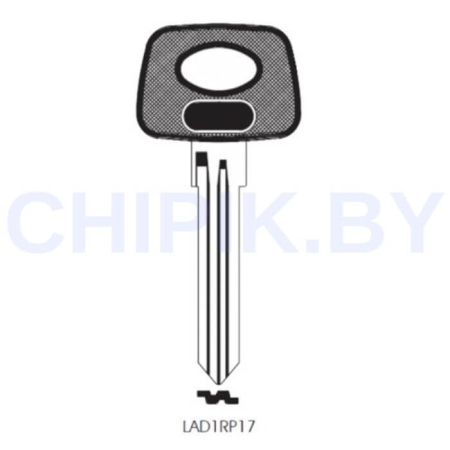 Заготовка авто ключа Лада LA-4D.P LD6RP LAD6P LAD1RP17 КНР пластик